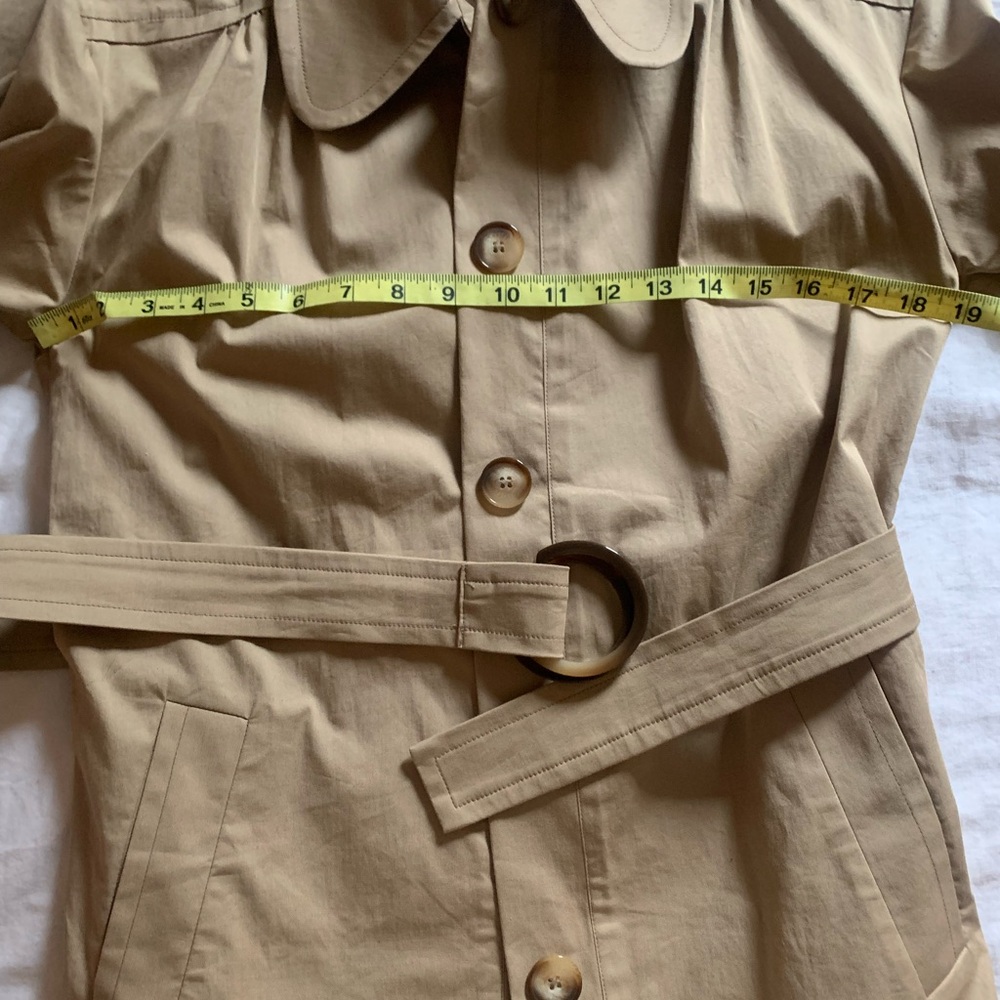 RARE NWT Rouje John Short Belted Trench Coat - Picture 11 of 14